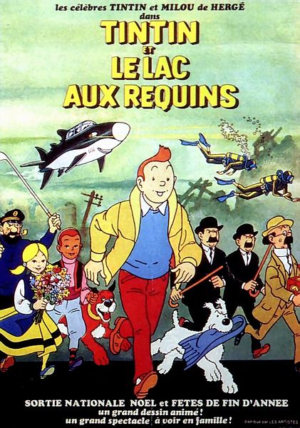 Fil:Affiche Tintin et le lac aux requins 1972 1.jpg